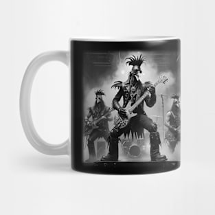 Heavy Metal Rooster Rockers Mug